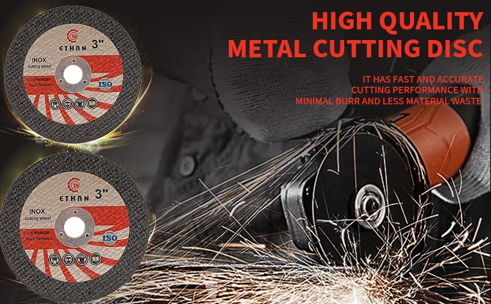 Sbestily 10pcs 75mm Circular Resin Saw Blade Mini Cutting Disc Metal Fast Cut Grinding Wheel for Angle Grinder Accessories - Shoppiline