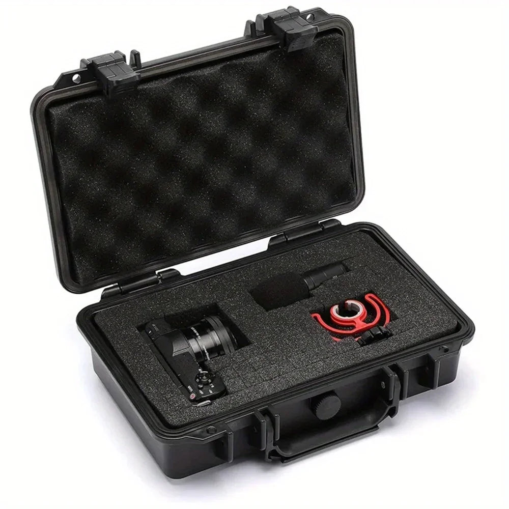 Waterproof Hard Carry Case Bag Toolbox With Pre-cut Sponge Storage Box Safety Protector Organizer Hardware Box Impact Resistant - Shoppiline