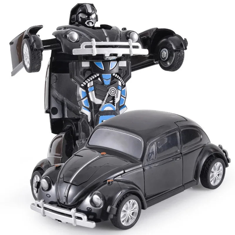 Verformbares Spielzeugauto, Trägheitsaufprall, Ein-Knopf-Verformung, Jungenpuzzle, Kollisionsverformung, Autobot-Roboter