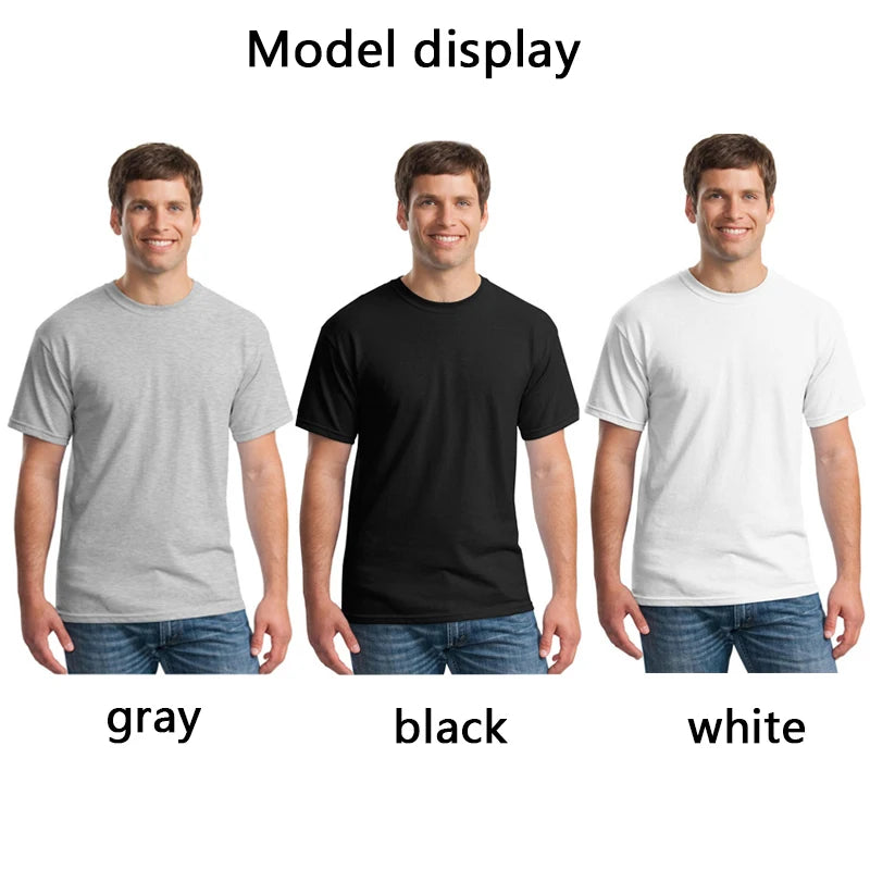 2025 Unisex Custom Design LOGO Printing Personalized Men's  Harajuku Solid Color Text Photos Clothing Ads Pure Cotton T-shirt