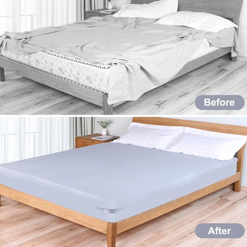 8/4Pcs Bed Corner Sheet Grippers Straps Heavy Duty Bedsheet Corner Tightener Clips Durable and Reliable Bed Sheet Grippers