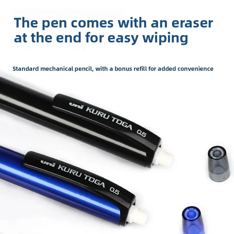 Janpan UNI Kuru Toga Mechanical Pencil M5-452 Drawing Pencil 0.5mm Low Center of Gravity Automatic Rotation School Supplies