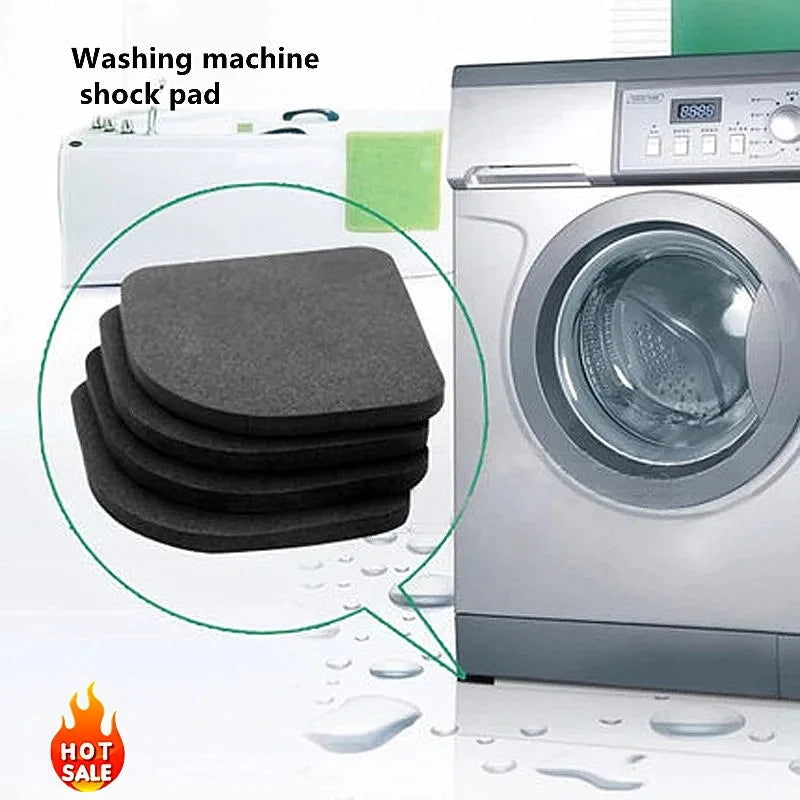 4/8 pièces/ensemble Nouveaux patins anti-vibration pour machine à laver, résistants aux chocs, antidérapants, tapis de pieds antidérapants, support de réfrigérateur, outils ménagers