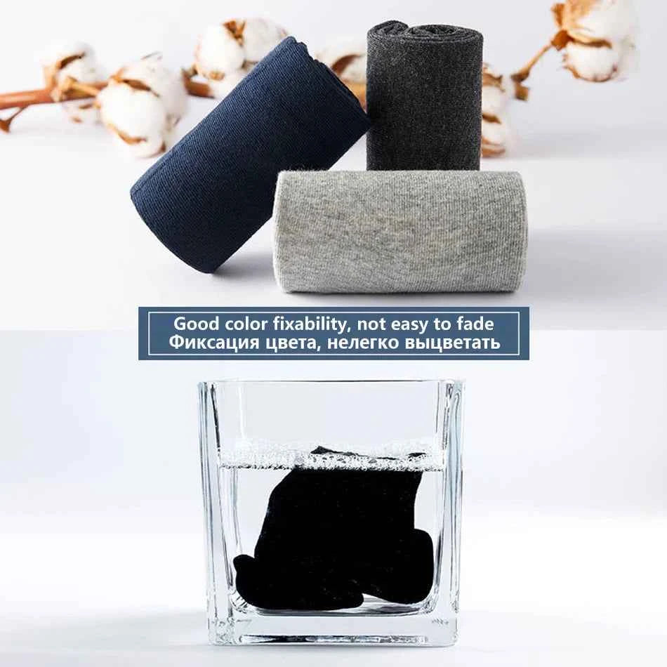 10 Pairs Men's Cotton Socks New Style Black Business Men Socks Soft Breathable Summer Winter for Male Socks Plus Size 38-47
