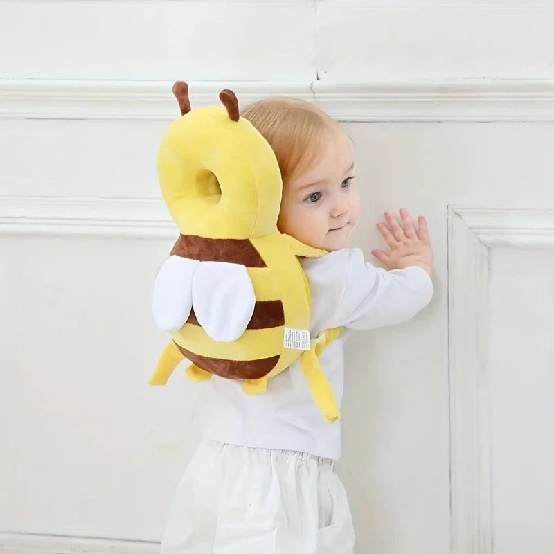 Baby Head Anti-fall Protector Pillow, Cartoon Breathable Safety Cushion for Toddler Learning Walking Back Head Protection
