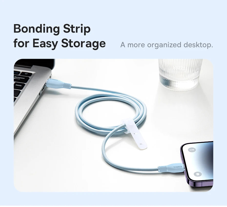 Baseus TPE 20W USB C Cable For IPhone 14 13 12 11 Pro Max XS Fast Charging Cable Type C To Lighting Date Wire For iPad Macbook
