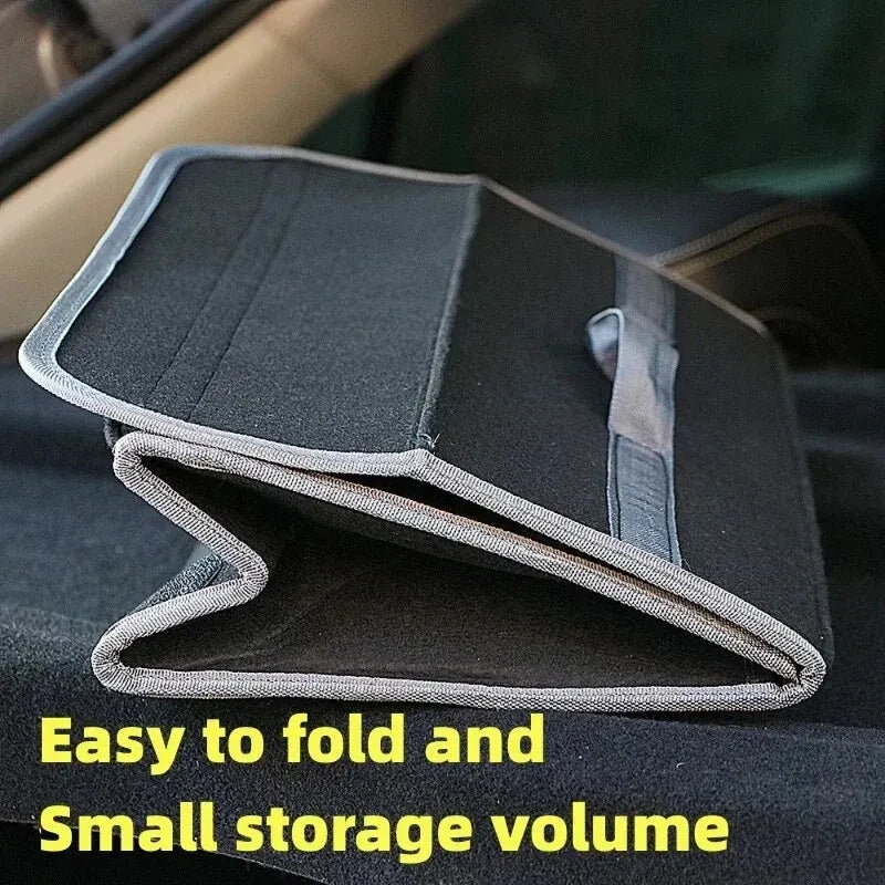 Car Storage Bag Car Trunk soft Organizer Felt Storage Box Accessories Large Anti Slip Compartment Boot Storage Organizer Tooll