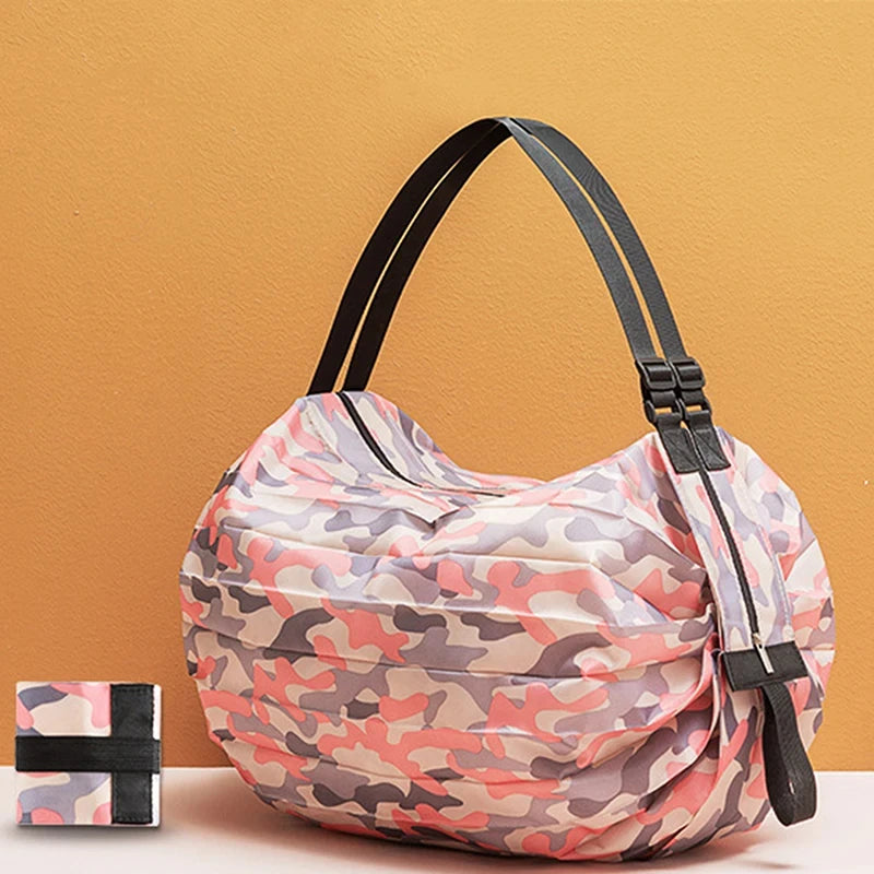Foldable Eco-friendly Waterproof Storage Bag for Travel Shopping Portable Handbag Extra Large Capacity Travel Essentials