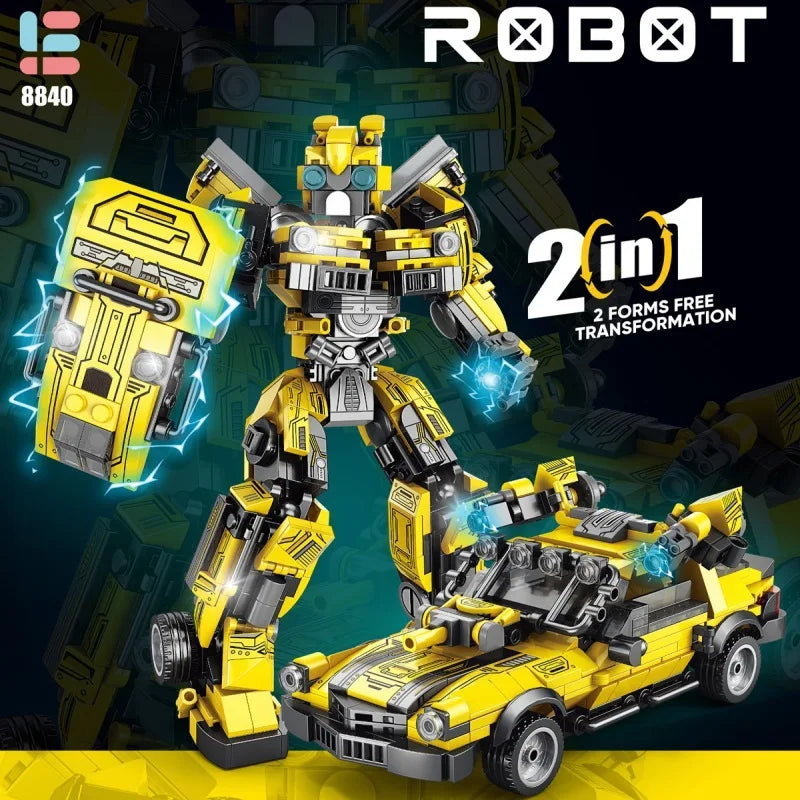 Autobots Decepticons Building Blocks Transformation Robot Children Educational Assembly Car King Kong Brick Assemble Toy Gift - Shoppiline