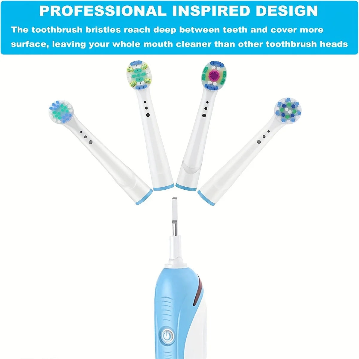 4/12/16Pcs Replacement Toothbrush Heads Compatible with Oral-B Braun Professional Electric Toothbrush Heads Brush Heads