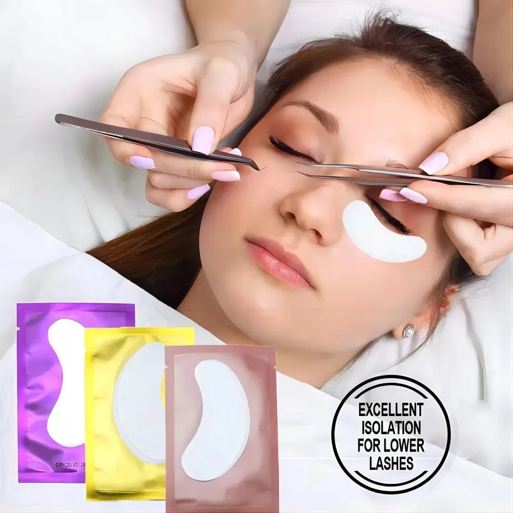 50/500/1000 Stück Hydrogel-Pads für Wimpernverlängerung, Unteraugenpads, Wimpernsticker, Tools, Großhandel LAUKISS