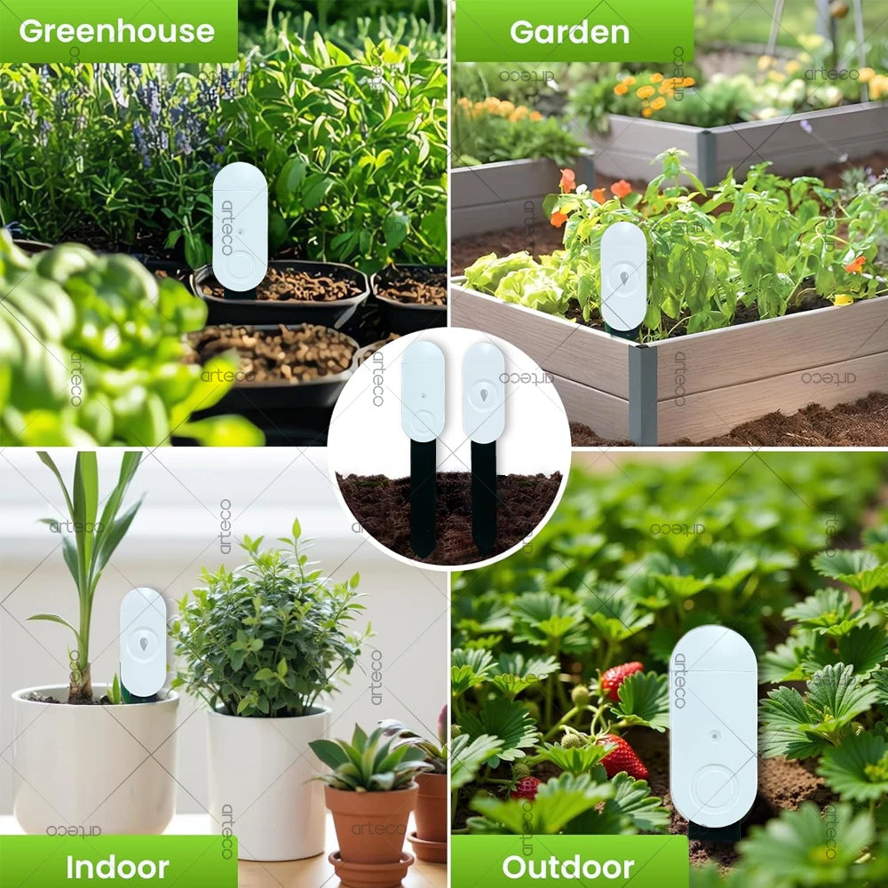 Zigbee Soil Moisture Sensor Temperature Humidity Luminance Detection Smart Soil Tester Moisture Sensor For Tuya APP Zigbee2MQTT