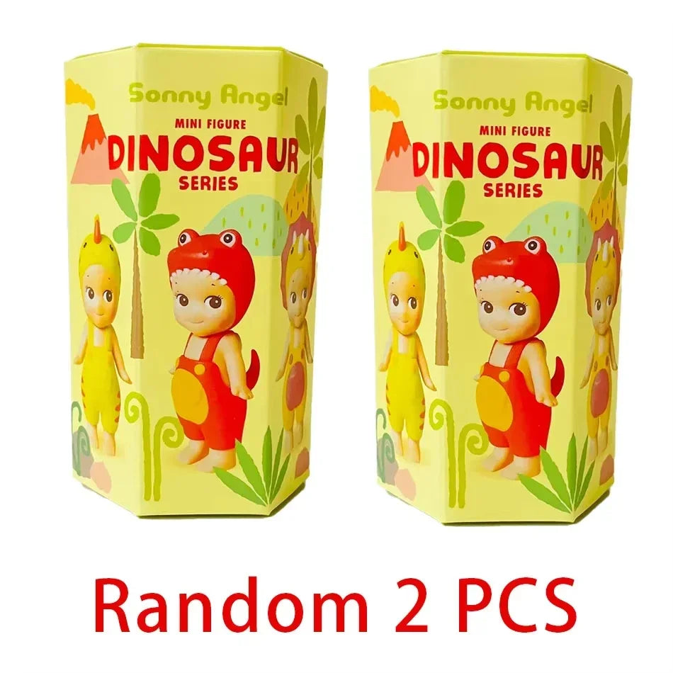 New Sonny Angel Dinosaur Series Hippers Harvest Cute Hippie Doll Trendy Car Mobile Phone Ornaments Dumplings Children'S Toy Gift - Shoppiline