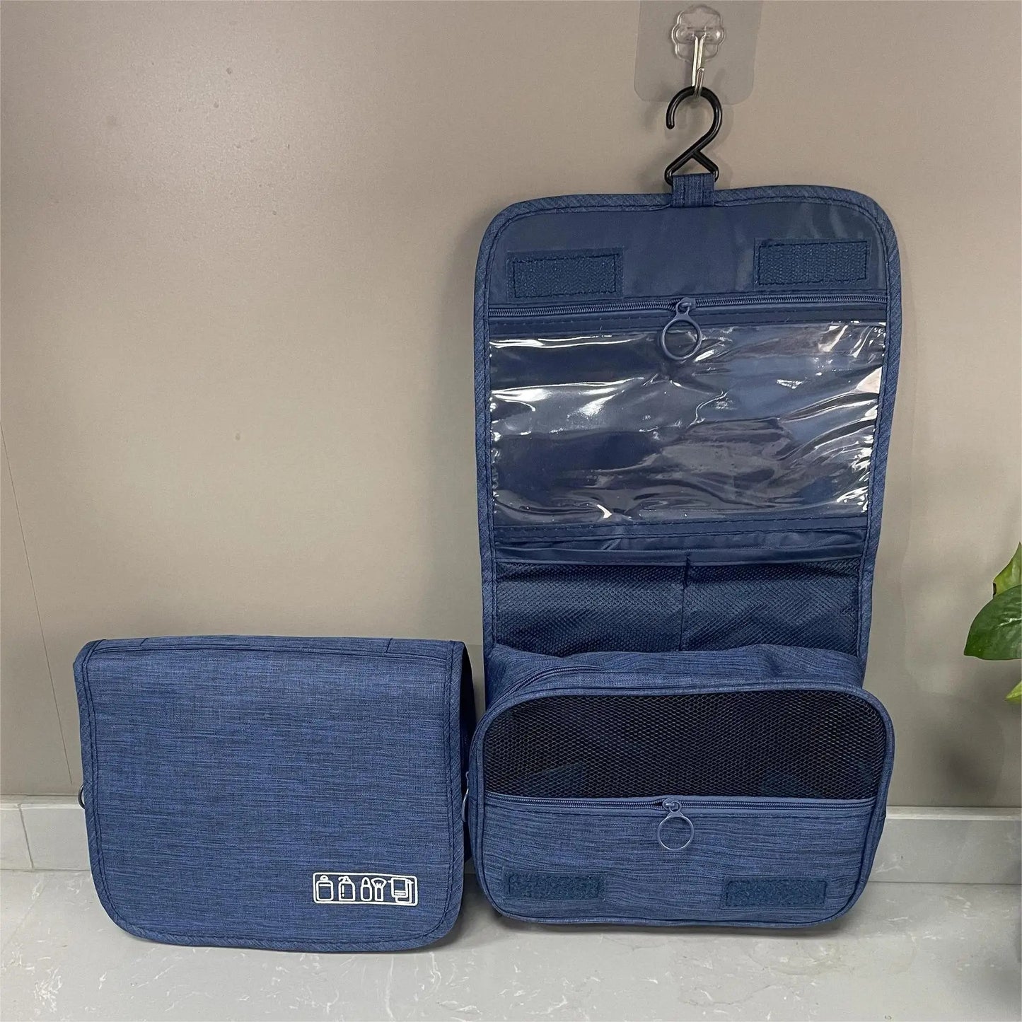Homefish Wandmontierte Reisetasche für persönliche Hygiene, Kosmetik und Badezimmerartikel