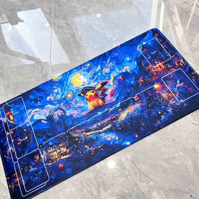 600X300X2Mm PTCG Trainer Nessa Iono Board Game Card Mat Tinkaton Waterproof Rubber Table Mat Anime Single Battle Table Pad - Shoppiline