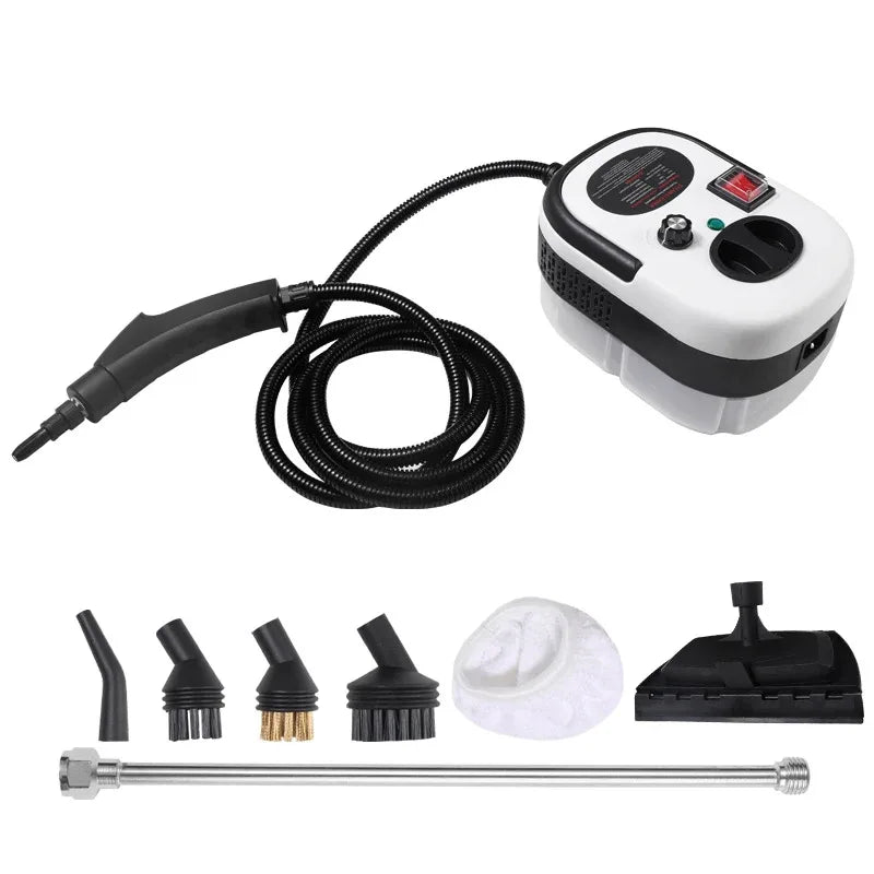 Portable Handheld Steam Cleaner High Temperature Pressurized Steam Cleaning Machine With Brush Heads For Kitchen Car - Shoppiline