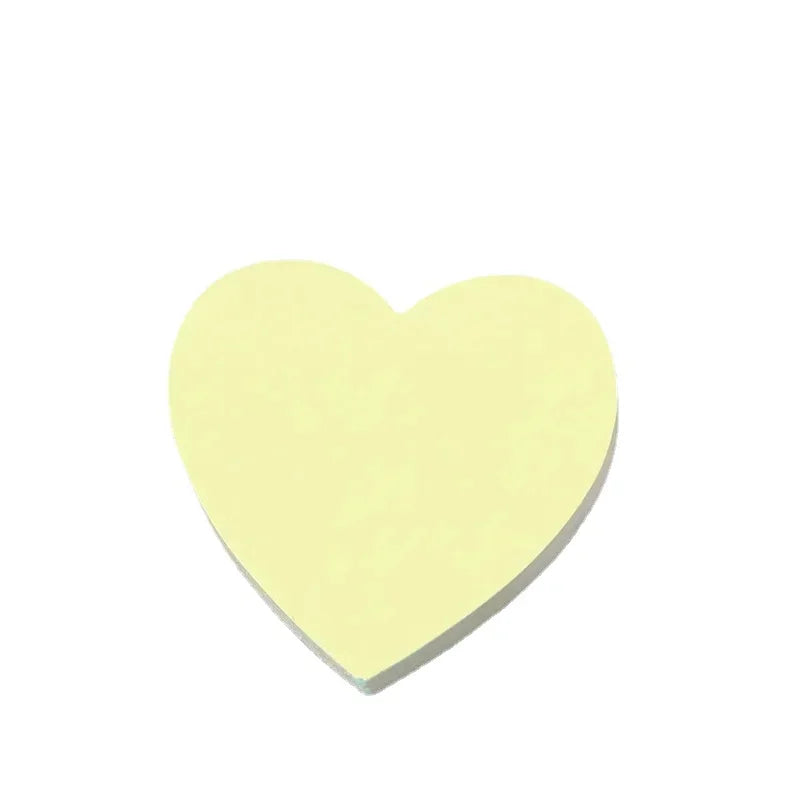 100 Sheets Heart Sticky Notes Notepad Self Sticky Note Pads Notebook Planner Sticker for Office School Stationery Accessories