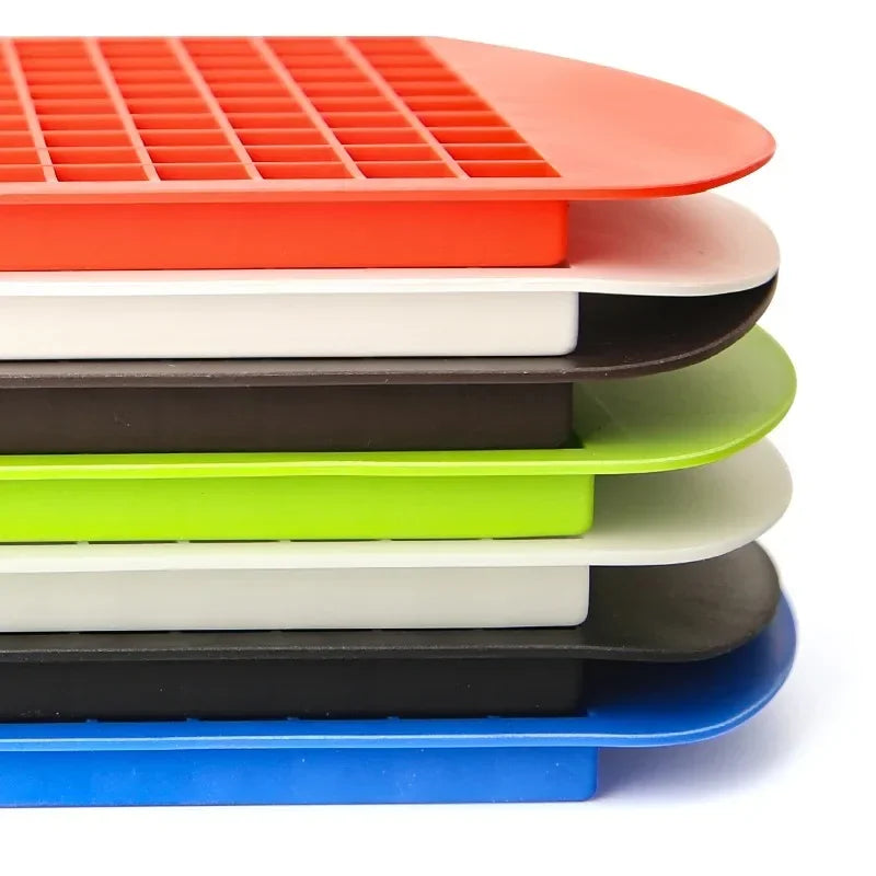 4/6/8/15/160 Grid Big Ice Tray Mold Giant Jumbo Large Food Grade Silicone Ice Cube Square Tray Mold DIY Ice Maker Ice Cube Tray