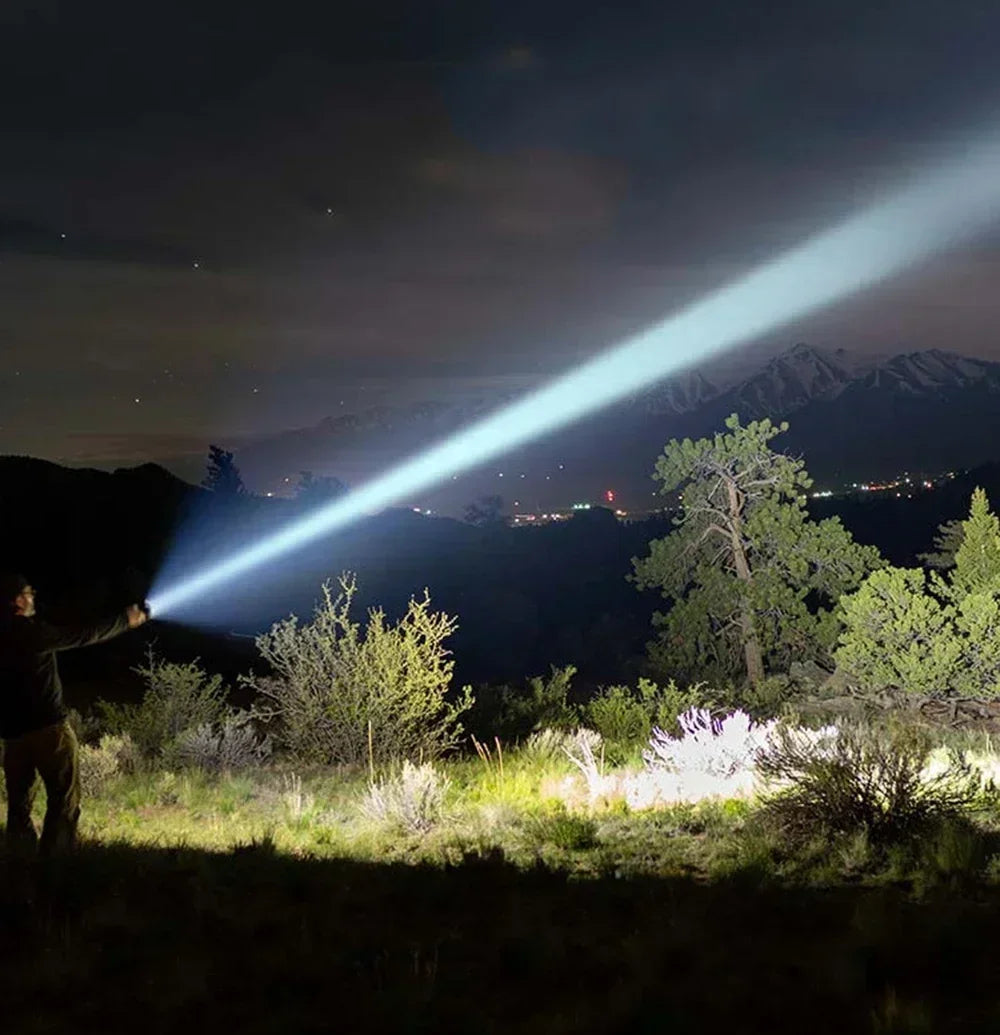 5 LED High Power Led Flashlights Rechargeable Camping Torch 5 Lighting Modes For Outdoor Camping Adventure Lamp with Side Light