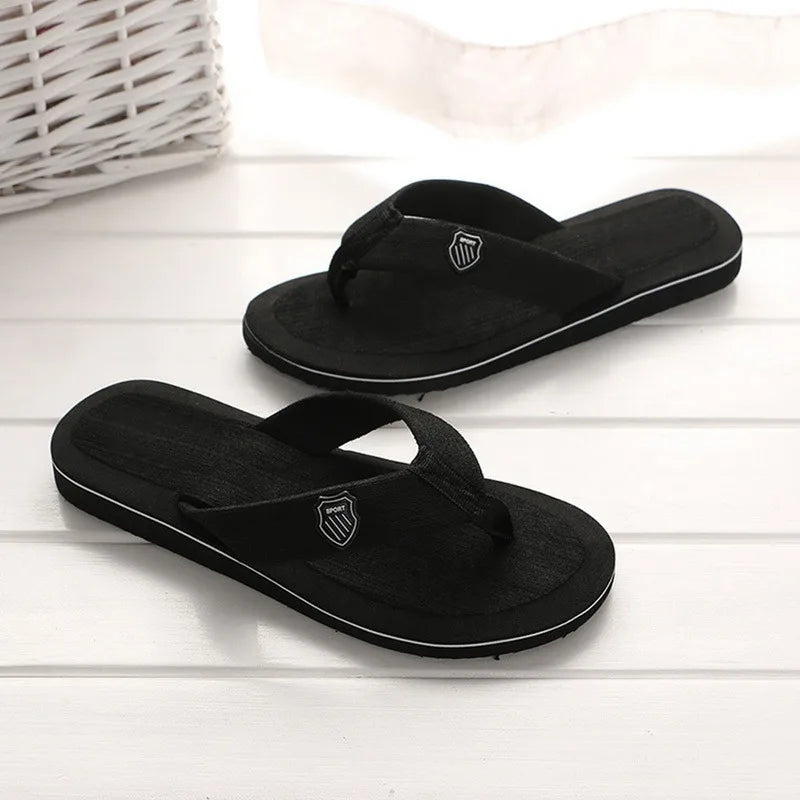 Flip-Flops For Men 2024 Summer Anti-Skid Breathable Home Outdoor Comfortable Slippers Daily Casual Men Flip-Flops Beach Slippers