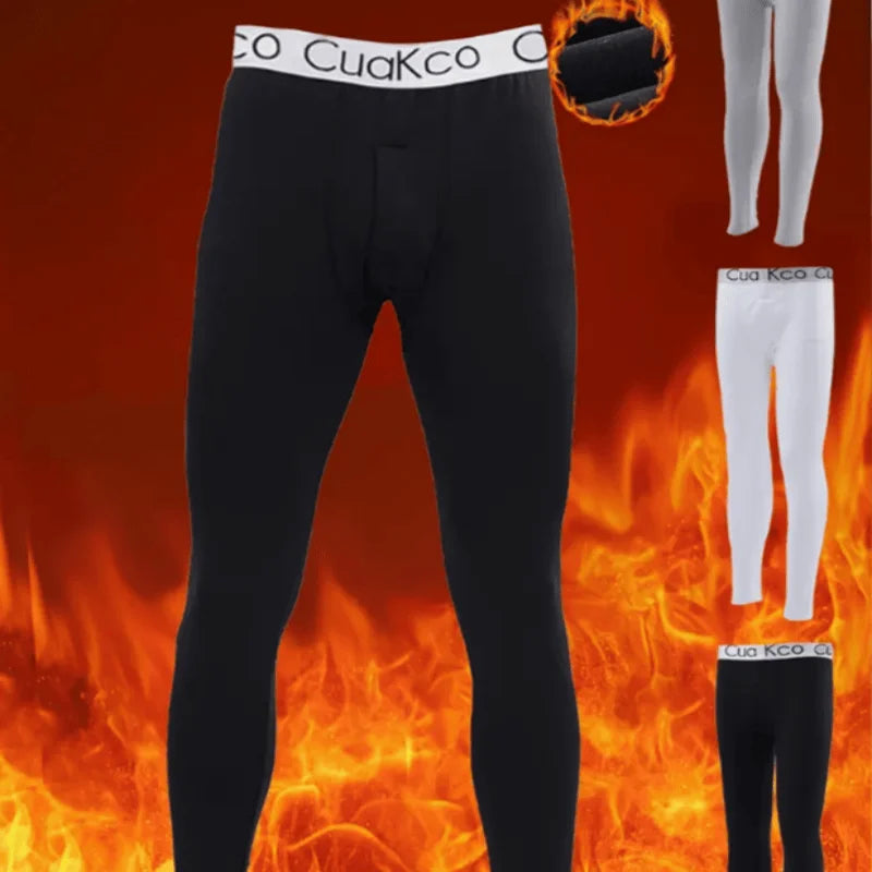Men's warm pants slim fit tight pants, thickened and not easily faded independent wear high-end German velvet men's warm pants