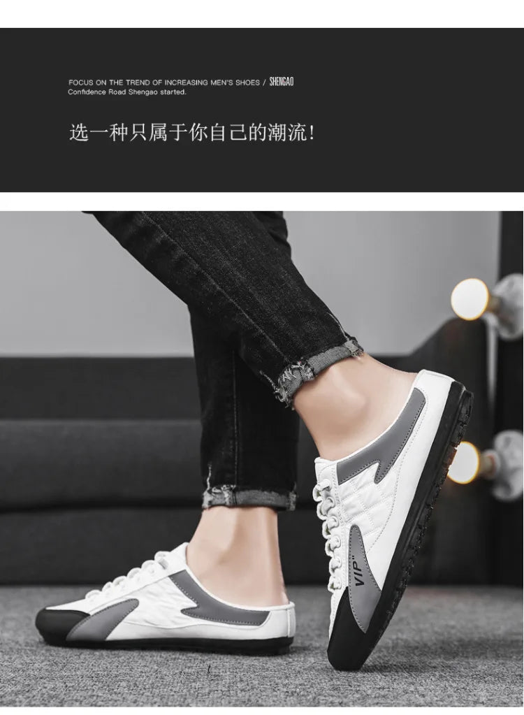 2025 Summer Slippers for Men Trendy Men's Flat Bottom Casual Shoes Soft Sole Support Shoes Men's Sneakers Zapatos De Hombre - Shoppiline