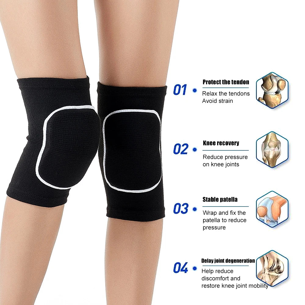 Soft Breathable Volleyball Knee Pads for Dancers Men Women Kids Protective Knees for Football Dance Yoga Tennis Running Cycling