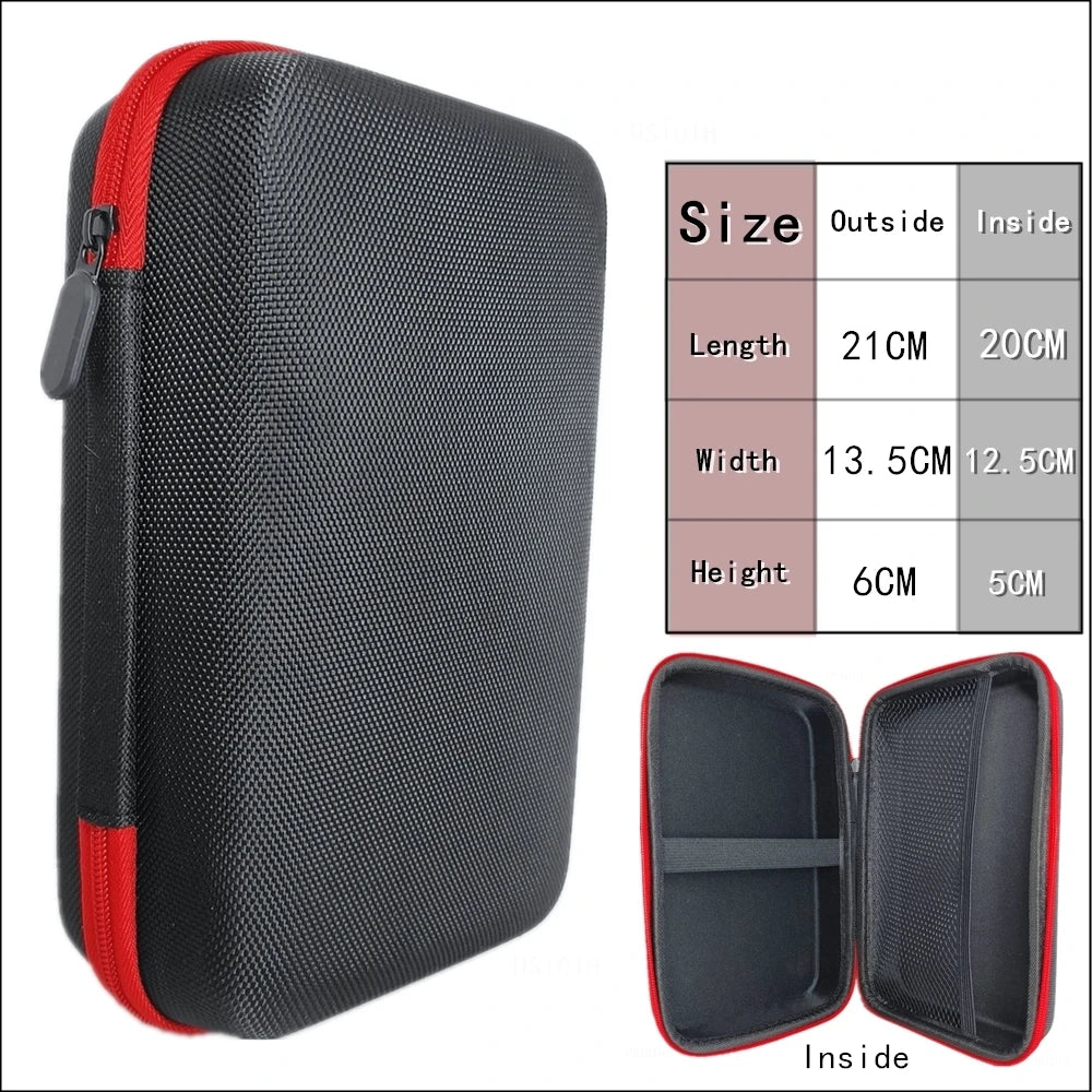 Clearance_Big Earphone Data Storage Bag Oval Square Rectangle Cable  Bags Supersize Zipper Pouch Tech Gadgets Portable Charger U