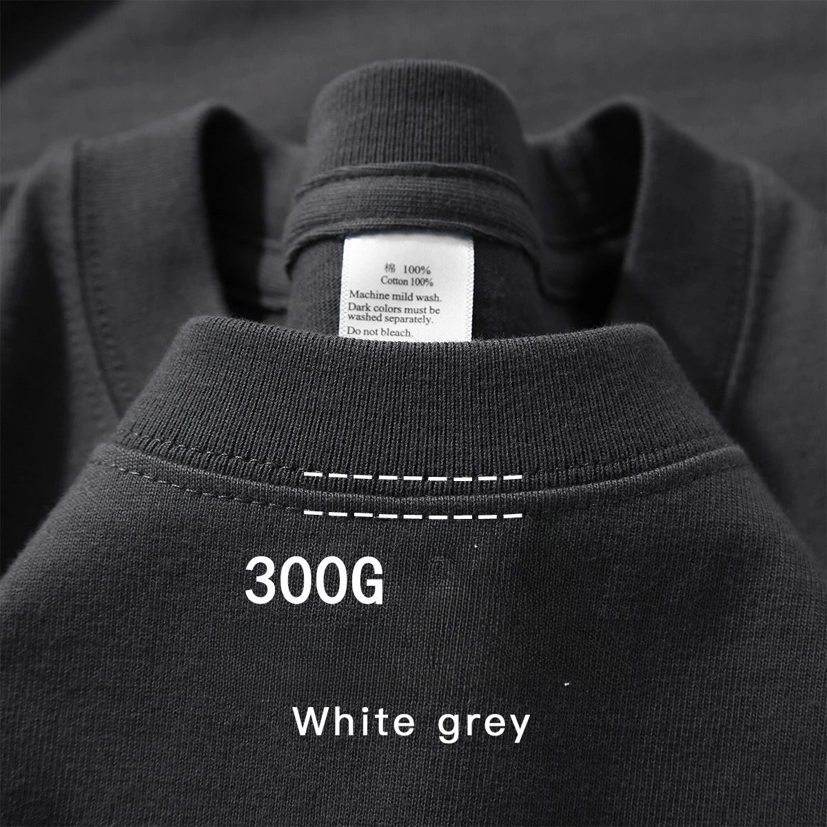 300g Cotton T Shirts Men Short Sleeved Heavyweight Summer Round Neck Loose Breathable Shirt for Men Women Basic Tee