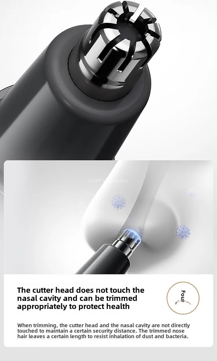 Mijia USB Rechargeable Nose Trimmer for Men Women Painless Compact Ear Nose Hair Eyebrow Trimmer Clipper for Pocket