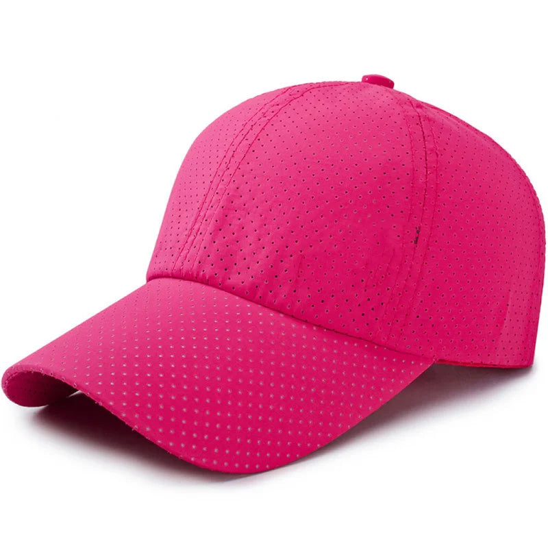 Hat Men Spring Summer Solid Color Mesh Cap Baseball Cap Women Autumn Korean Edition Sunscreen Hat Mesh Breathable Peaked Cap New