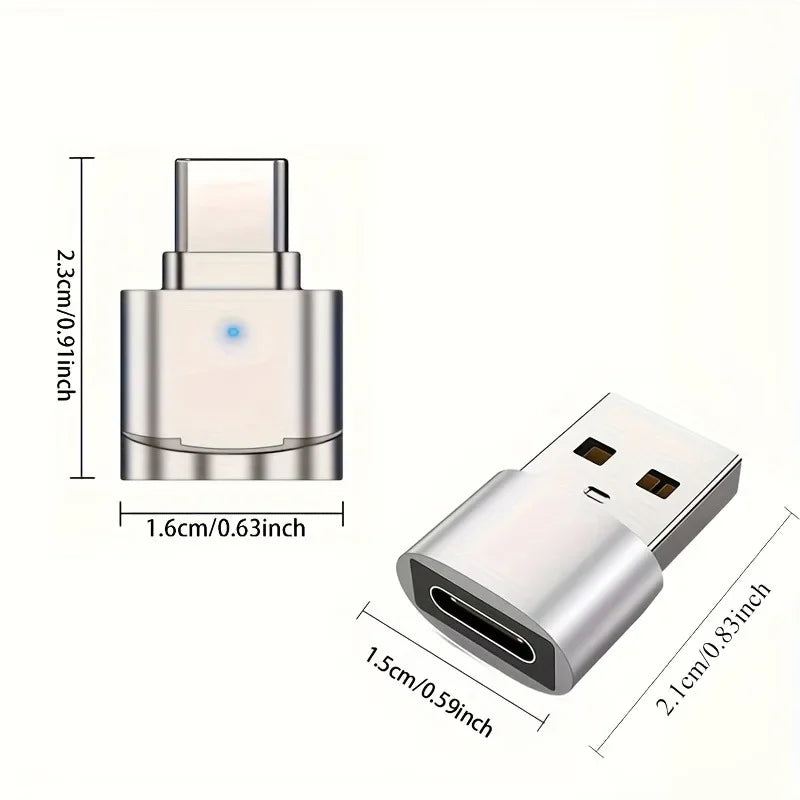 2-Pack USB C TF Card Readers and USB C to USB A Adapter, Type C TF Memory Card Reader USB OTG Card Readers for iphone16 15 Galax