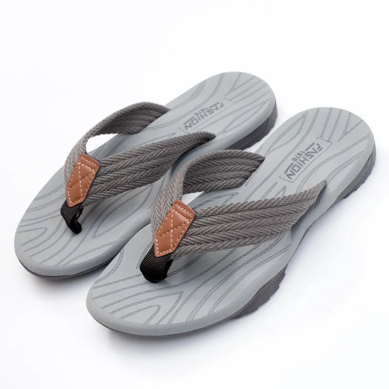 2025 High Quality Brand Men Flip Flops Summer Beach Flip Flops Men Fashion Breathable Casual Men Beach Slippers Summer Outdoor