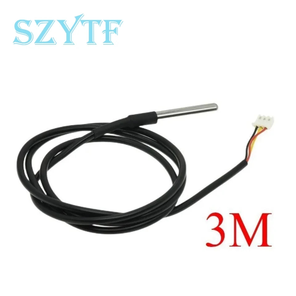 Waterproof DS18B20 thread temperature probe temperature sensor Stainless steel package 1m 2m 3m 5m 18B20 For Arduino