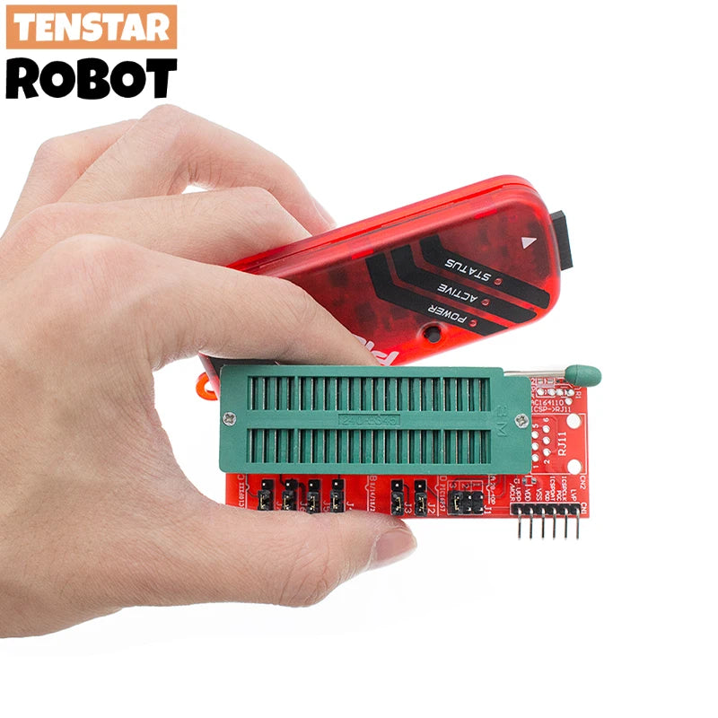 TSTARDEV PICKIT3 PIC KIT3 PICKIT 3 Programmer Offline Programming PIC Microcontroller Chip Monopoly+PIC Programmer Adapter Seat - Shoppiline