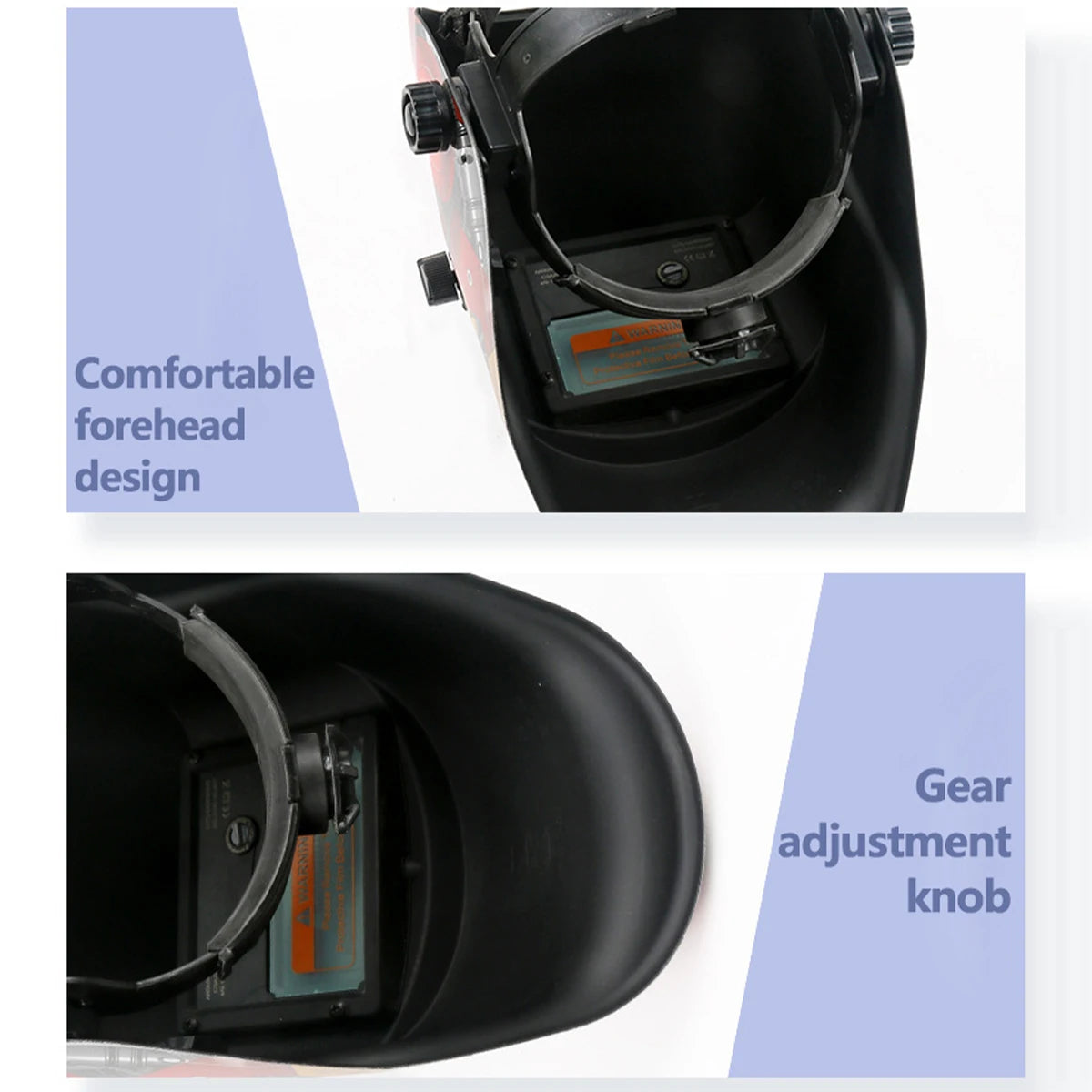 AIRAJ Welding Helmet Auto Darkening Welding Mask For TIG MIG ARC Welder Machine Large View True Color DIN9-13 93*42MM Vision - Shoppiline