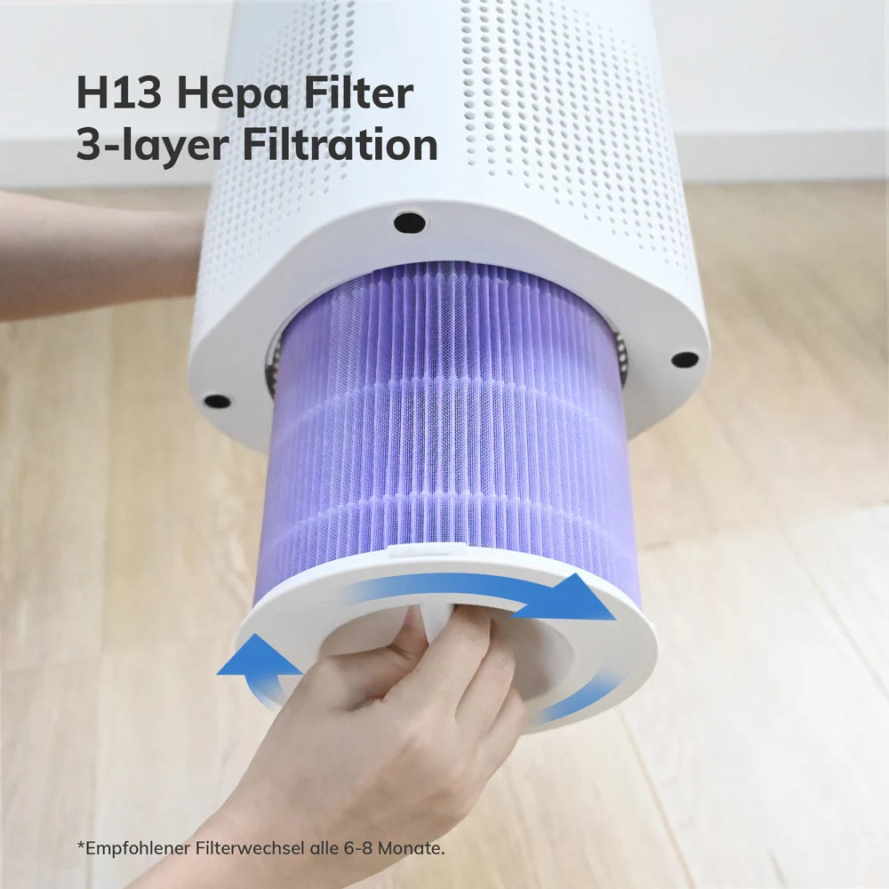 Air Purifier with Humidifier Combo for Home Allergies and Pets Hair, Smokers in Bedroom, H13 HEPA Filter - Shoppiline