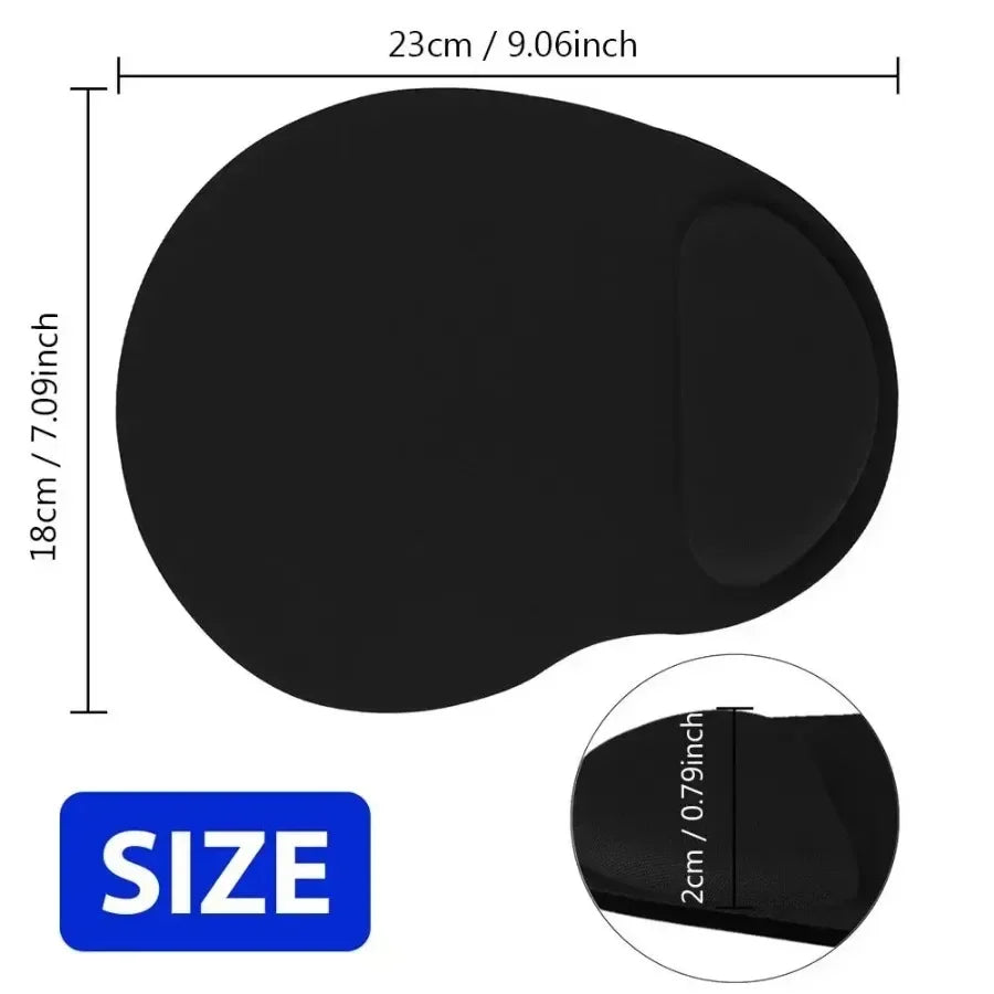 2025 Ergonomic Wrist Rest Mouse Pad Comfortable Wrist Support Non Slip Mice Mat Soft Mousepad For PC Laptop Computer