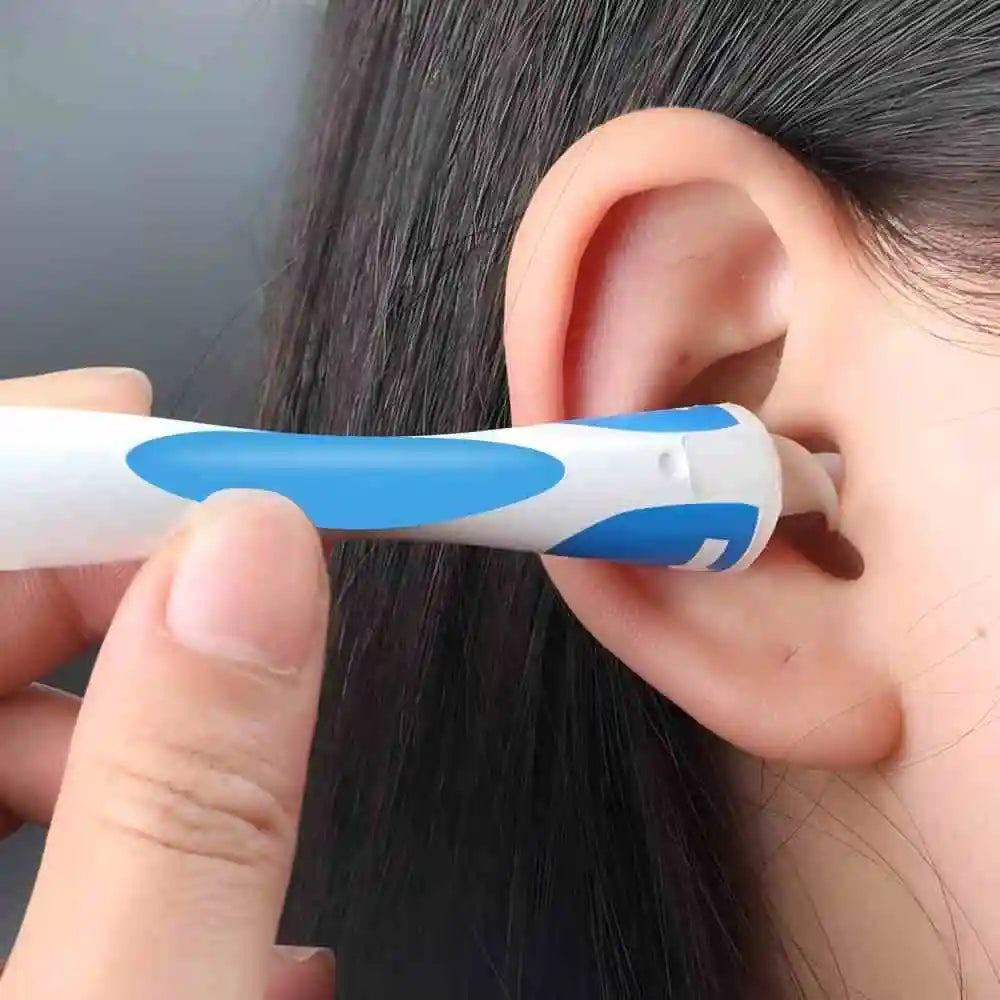 Ear Wax Remover Tool Ear Cleaner with Soft Silicone 16 Replacement Tips Simply To Grab Extract Earwax