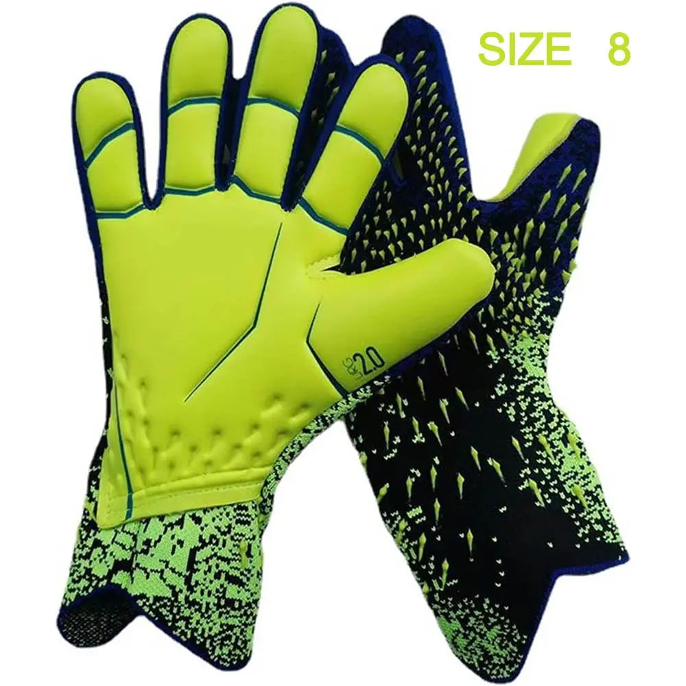 Goalkeeper Gloves Strong Grip for Soccer Goalie Goalkeeper Gloves with Size 6/7/8/9/10 Football Gloves for Kids Youth and Adult - Shoppiline