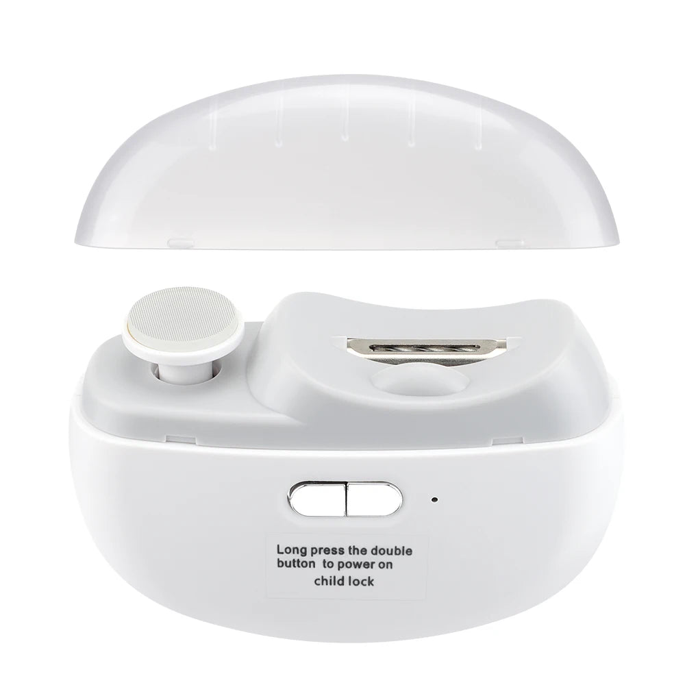 Coupe-ongles électrique avec lumière LED 2 en 1 automatique, lime à ongles, tondeuse pour bébé et adulte, mini outils de manucure, soin des ongles