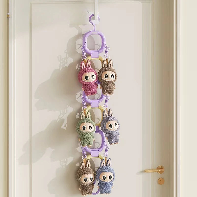 Pendant Storage Display Shelf Doll Wall for Doll Practical Plush Door Behind Clip Wardrobe Wall Hanging Storage Bag