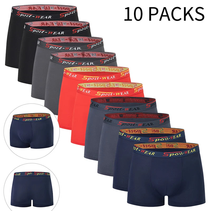 Lot de 5/10 boxers pour hommes, imprimé or noir, confortables et polyvalents, grande taille, sexy, pour jeunes hommes, loisirs sportifs, plage