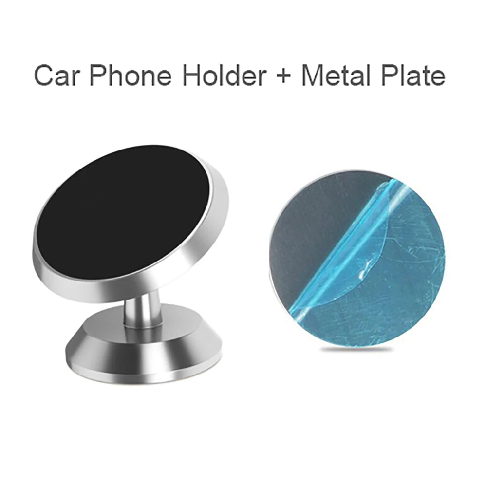 Magnetic Car Phone Stand Magnet Mount Bracket Adhesive Stick on Dashboard for iPhone 14 13 12 Pro Samsung Xiaomi Huawei Mobile