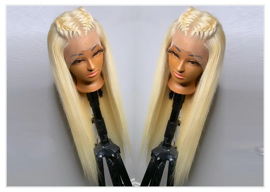 13x4 13x6 360 HD Transparent 613 Honigblond Farbe Spitze Front Echthaar Perücken für Frauen Rohes brasilianisches glattes Lace Frontal Perücke