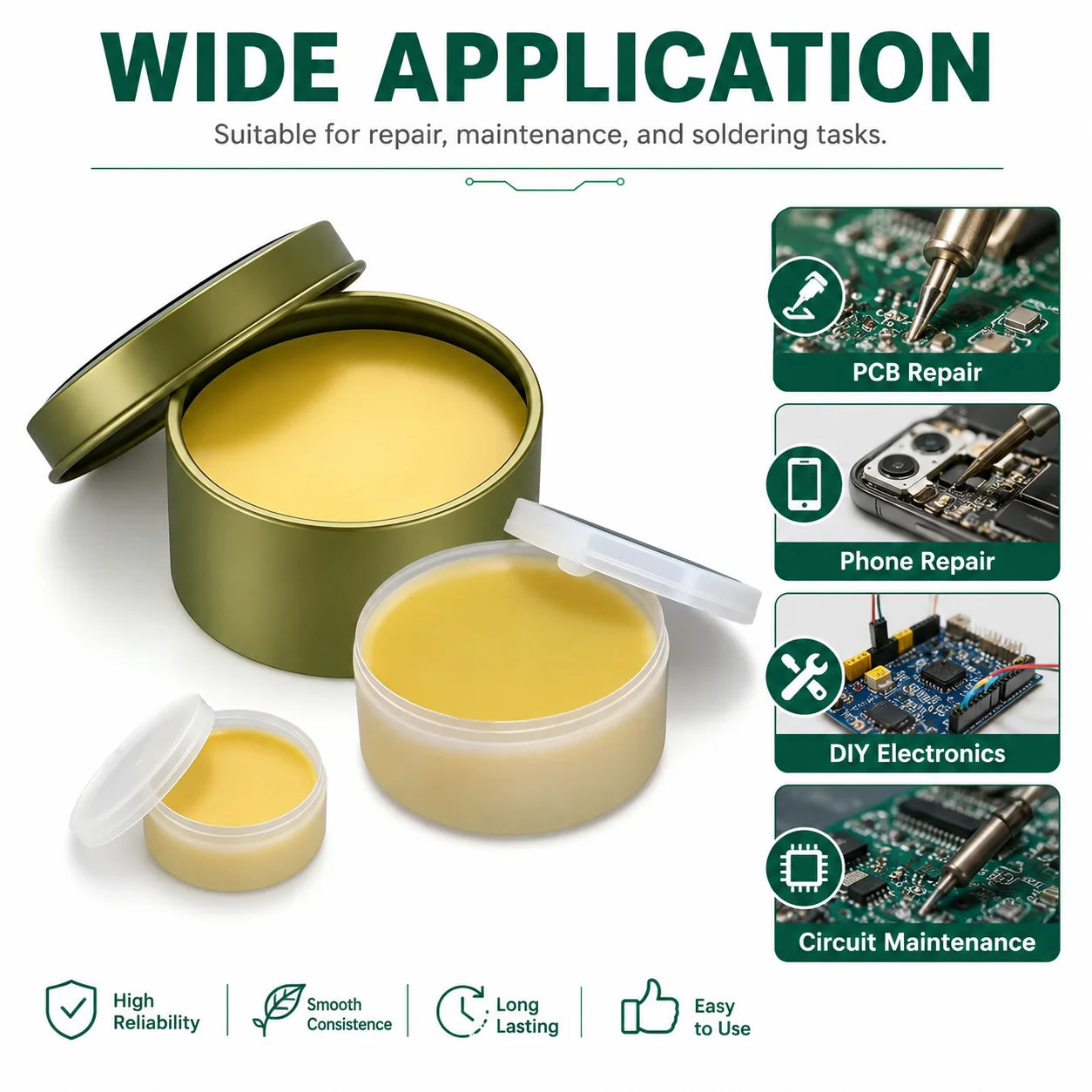 Solder Paste Rosin Flux 10g/30g/100g Lead-free Welding Flux Iron Repair Welding Paste Soldering Tin Soldering Oil Soldering Flux
