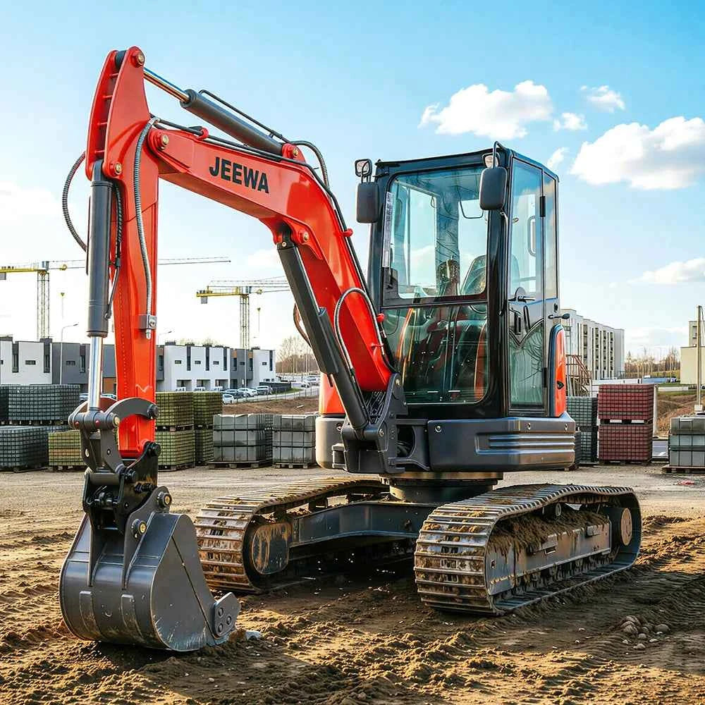Excavator Mini  1.8 Ton Hydraulic Crawler Small Digger Micro Bagger for Farm Garden Construction  Multifunctional Free Shipping