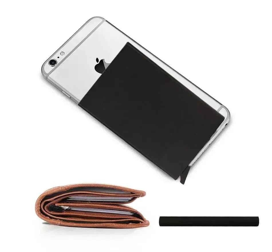 Rfid ultra-thin smart wallet for men and women, pop-up credit card holder, metal minimalist mini wallet