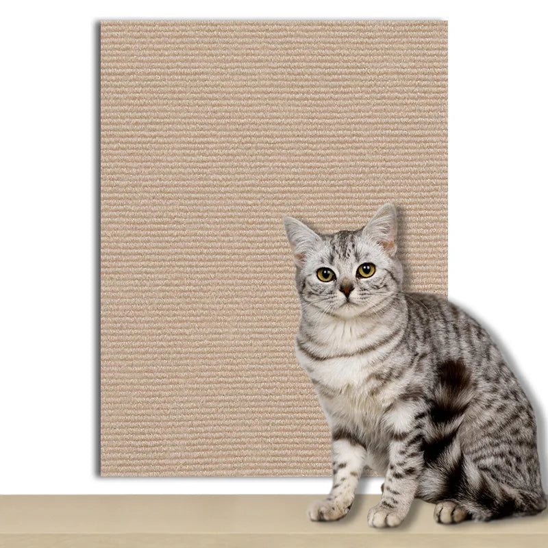Trimmable Cat Scratch Carpet Self-Adhesive Cat Scratching Board Anti Cat Scratcher Furniture Corner Indoor Sofa Wall Protector