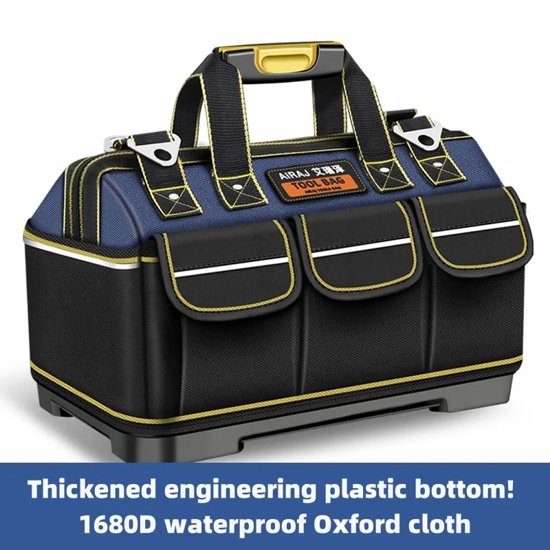 AIRAJ Multifunctional Tool Bags 1680D Oxford Cloth Electrician Bags Waterproof and Wear-Resistant High Capacity Storage Bags - Shoppiline